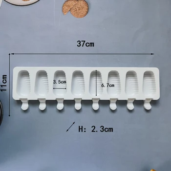 8 חור סיליקון תבניות ארטיק גלידה עובש קרח פופ כלים DIY תוצרת בית פודינג המקפיא מיץ קוביות קרח, מכונת הדפוס