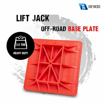 BENOO 1PC ABS אדום שונה ניילון מחוזק ג 'ק Off-Road בסיס הרמת ג' ק פני משטח כדי להקל על ג ' ק מרים Sinkage