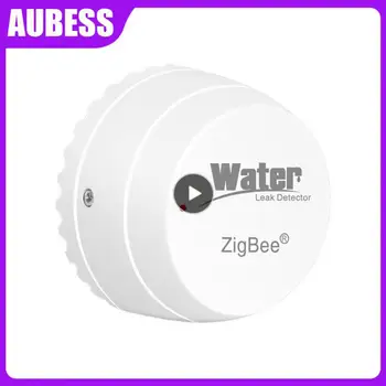 חכם תמיכת החיים אפליקציה Zigbee חיישן מים Tuya Zigbee נזילת מים גלאי לעבוד עם Tuya Zigbee השער מרחוק תזכורת
