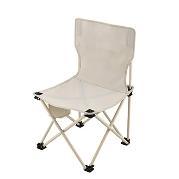 חוף הכיסא חיצונית, כסאות מתקפלים עיצוב ארגונומי יושב במשך זמן רב הוא לא מעייף X בצורת צינור פלדה תמיכה