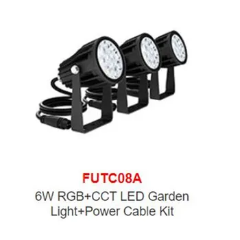 Miboxer FUTC08A DC24V 6W RGB+CCT LED jardin גן אור חיצוני + 65W led אספקת חשמל +FUT088 האלחוטי של 2.4 G RF שלט רחוק