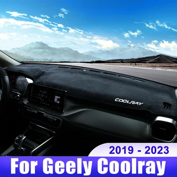 על Geely Coolray SX11 2019 2020 2021 2022 2023 לוח המחוונים במכונית כיסוי דאש מחצלת השמש צל משטח אביזרים