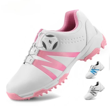 PGM גולף נשים נעליים עמיד למים, קל משקל ידית אבזם שרוך נעלי נשים לנשימה החלקה נעלי ספורט נעליים XZ128