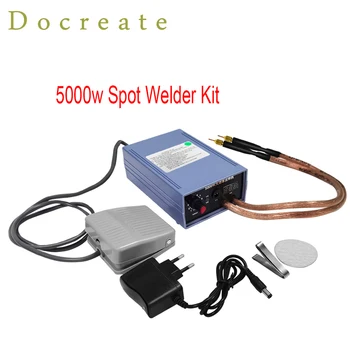 Docreate 5000W 8000W מיני ספוט ריתוך מכונת DIY ערכת 18650 סוללה ריתוך כלים נייד WeldingPen 0.15 מ 