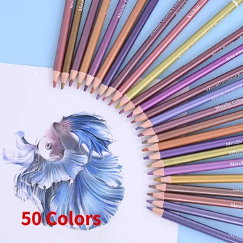 50 צבע צבע העיפרון אמנות צבעי עפרון לילדים עפרונות צבעוניים עם משלוח חינם מקצועי צבעים לצייר צבע להגדיר