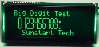 LCD 2004 LCD2USB ממשק USB 20X4 LCD מסך LCD, רקע שחור, ירוק גופן