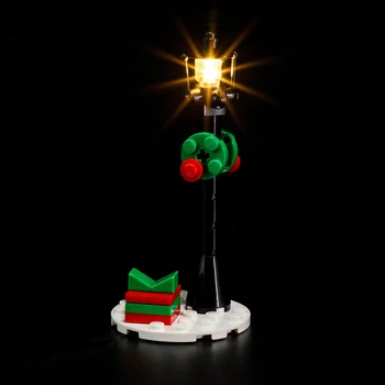 BriksMax אור Led אביזרי DIY אוהדים חג המולד אור רחוב תואם עם מבנים מודולריים רחובות מודל