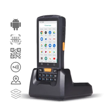 אנדרואיד 9.0 להתאמה אישית מסוף מחשב כף יד מלקט נתונים 1D 2D QR Barcode Scanner NFC המלאי אלחוטית 4G GPS מחוספס מחשב כף יד