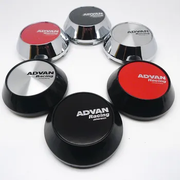 4pcs 65mm על ADVAN מירוץ גלגל מרכז העצבים כובע מכסה המכונית סטיילינג סמל סמל תג שפות לכסות 45mm מדבקות אביזרים