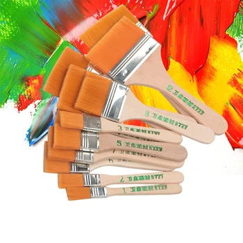 זיכרון ניילון צבע מברשות אקריליק שמן ציור בצבעי מים ציור עץ מברשת כלים ציוד אמנות מחשב 1