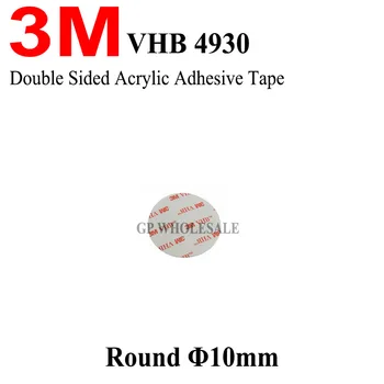 3M למות חיתוך דו צדדי אקריליק קצף דבק של 3M VHB 4930 צבע לבן/10MM מעגל/אנחנו יכולים להציע גודל אחר