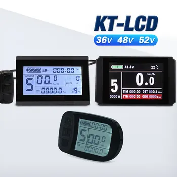 LCD3 Ebike להציג LCD8HU KT LCD לאופניים חשמליות מטר LCD5 על KT בקר אינטליגנטי 52V 36V 48V LCD פנל עמיד למים לחבר