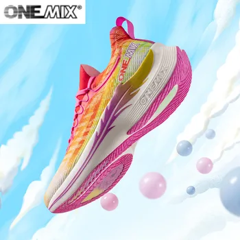 ONEMIX מקצועי נעלי ריצה לגברים אישה לנשימה אימון אתלטי ספורט חיצוני עמיד למים החלקה הוכחה מסריחות נעלי ספורט