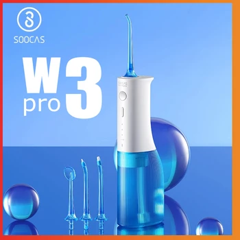 SOOCAS W3 Pro Oral Irrigator 4 סוג זרבובית שיניים סילון מים 80 ימים של חיי סוללה מים Flosser שיניים Whiteing מנקה