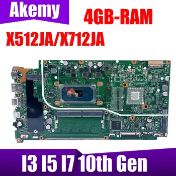 X512JA הלוח האם Asus VivoBook X712JA V5000J X512JP V5000JP מחשב נייד לוח אם עם I3-1005G1 I5-1035G1 CPU 4GB-RAM אומה