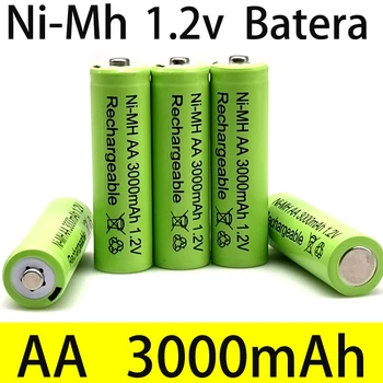 AA Lote 1,2 V 3000 MAh NI MH Aa מראש cargado Bateras Recargables NI-MH Recargable AA Batera פארא Juguetes Micrfono דה לה Cmara