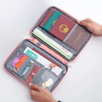 דרכון ארגונית עמיד למים ך נסיעות דרכון כיסוי בעל כרטיס האשראי מסמך נסיעה שקית אחסון ואביזרים דברים