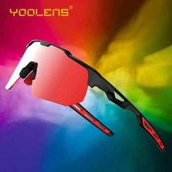 YOOLENS ספורט משקפי שמש לגברים ולנשים, UV 400 הגנה משקפי שמש לרכיבה על אופניים, ריצה, רכיבה על אופניים Y131