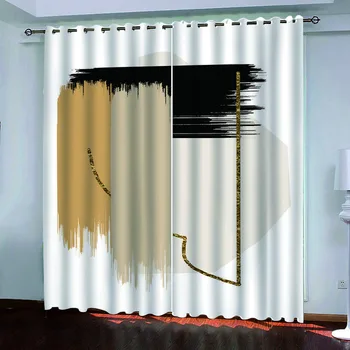 השיש רוח נורדית מופשט אמנות ציור שמן צבע בלוק מודרני פשוט סיים את וילונות הסלון, חדר השינה, המרפסת קישוט