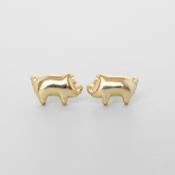 כסף סטרלינג 925 החדרת בעלי חיים חמודים עגילים לנשים מזדמנים ילדה סגנון Earings אישיות סטרלינג-כסף-תכשיטים
