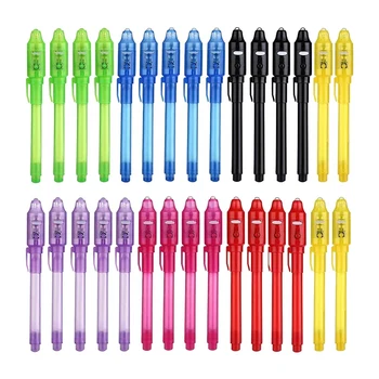 30 יח ' עט הקסם נעלם עט דיו עם אור UV מסיבת שקית מילוי עבור בנים ובנות לילדים