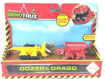 עם קופסא מקורית Dinotrux דינוזאור משאית נשלף דינוזאור מכונית צעצוע מיני דגמים של הילדים מתנות דינוזאור דגמים