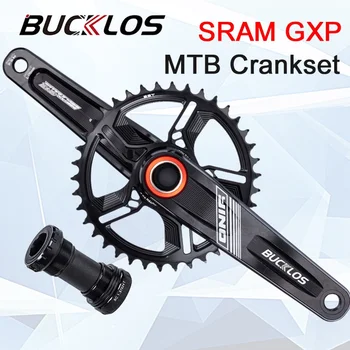 BUCKLOS GXP Crankset MTB 170mm/175mm קראנק צר רחב Chainring 32T 34T 36T 38T אופניים קראנק להגדיר עבור SRAM 8/9/10/11 מהירות
