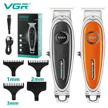 VGR שיער גוזם שיער מקצועי מכונת חיתוך נטענת קליפר שיער אלחוטי ספר עור גוזם לגברים V-262