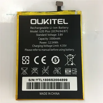 טלפון נייד סוללה OUKITEL U20 פלוס סוללה 3300mAh סוללה מקורית גבוה capacit ניידים ואביזרים OUKITEL הסוללה של הטלפון