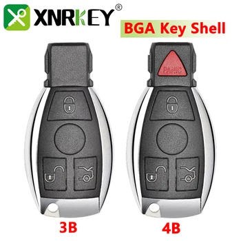 XNRKEY 3/4 כפתור הבי המרוחק מפתח מעטפת Fob עבור מרצדס בנץ C E S Class GLK GLA W204 W212 205 להחליף את מפתחות המכונית כיסוי Case