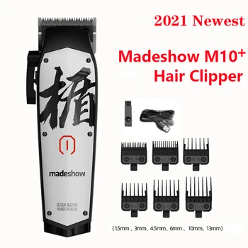 שיער מקצועי מכונת חיתוך Makeshow M10+ חשמל קליפר 7000 מהירות רעש נמוך תספורת כלים גוזם שיער על הספר