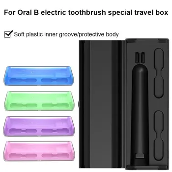 מקצועי נייד תיק נסיעות על בראון/אורל בי מברשת שיניים חשמלית, משפחה להשתמש באור מחזיק פלסטיק מגן תיבת אחסון