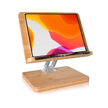 מתכוונן Tablet Stand במבוק סגסוגת אלומיניום העבודה הביתה שולחן העבודה עבור IPad בעל מחשב נייד בעל לוח ציור לעמוד iPad לעמוד