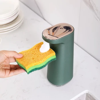 אוטומטי סבון מכונת נטענת USB קצף ללא מגע יד חופשית ניידת של קצף סבון נוזלי מתקן לשירותים KitchenAu