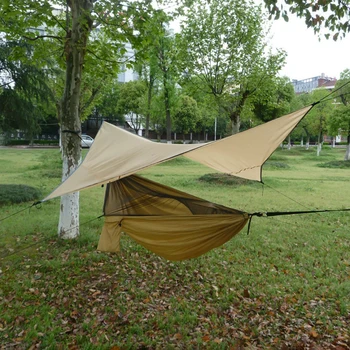 קמפינג תחת כיפת השמיים ערסל עם רשת יתושים החופה הגנה מפני השמש תלויים ערסלים סווינג הקיץ קמפינג אוהל נסיעות הילדים של מיטה