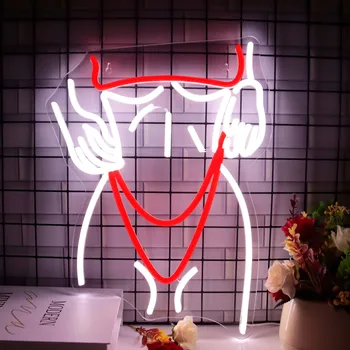 אישה סקסית ניאון אישה הגוף שלט LED מואר גוף של אישה על השינה בר המלון מסיבת חתונה LED שלט ניאון