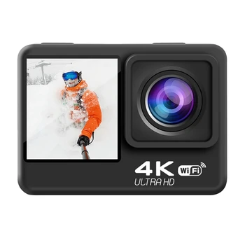 4K 60FPS Wifi פעולה המצלמה Anti-Shake DV מצלמה מסך כפול 170 מעלות זווית רחבה 30M עמיד למים ספורט מצלמה