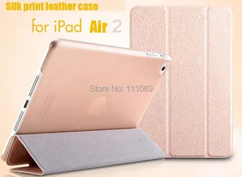 עבור iPad מיזוג 2, iPad 6 יוקרה Ultra Slim עור PU מגנטי חכם Flip קיפול כיסוי Stand Case תתעורר / פונקצית שנת 2014 חדש