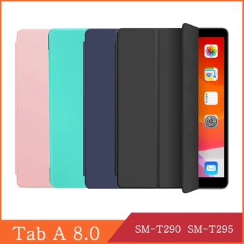 לוח Case For Samsung Galaxy Tab לי 8.0 2019 SM-T290 SM-T295 T290 T295 Trifold מקרה PU Leatehr Flip כיסוי חכם