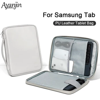 מסודרת אחסון לוח התיק עבור Samsung Galaxy Tab S6 לייט 10.4 S7 11 במקרה S8+ S7-פה./בנוסף 12.4 A8 A7 עור PU שרוול Shockproof