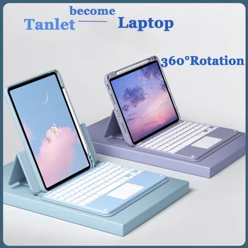 Touchpad Keyboard for iPad-10 10.9 אוויר 5 4 פרו 11 2022 2020 2018 מיזוג אוויר 3 2 1 9.7 5 6 10.2 9 8 7 6 מיני 2021 מקרה