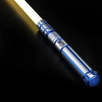 LGT חרב האור -מתכת ידית כוח FX כבד, דו-קרב חרבות אור אינסופי שינוי צבע עם 9 קול גופנים רגיש חלקה סווינג