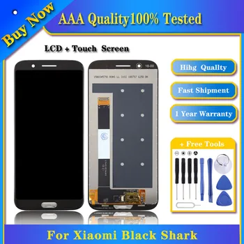 100% נבדקו מסך LCD TFT עבור Xiaomi שחור כריש עם הדיגיטציה הרכבה המלא(שחור)