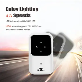 4G נתב אלחוטי נייד Portable Wi-Fi המכונית שיתוף התקן עם כרטיס ה Sim-חריץ הנתב ללא הגבלה נתב סמארטפון מודם WiFi