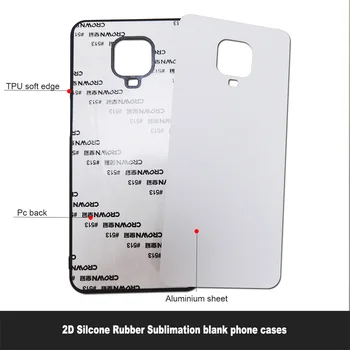 2D גומי סיליקון סובלימציה ריק טלפון המקרים על Redmi Note 10 10 9 Pro 10 9i 9C 9A 9T 9AT 8 8T A2 A1 2022 מקרה כיסוי