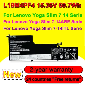L19M4PF4 סוללה של מחשב נייד עבור Lenovo Ideapad Yoga סלים 7-14IIL05 7-14ARE05 סדרה L19C4PF4 L19D4PF4 5B10W65273 15.36 V 60.7 מ