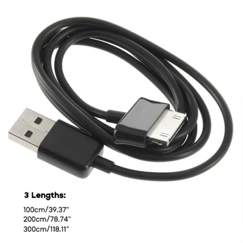 לוח טעינה USB סנכרון נתונים כבל לגלקסי טאב P3100 P3110 GT-P5100 P5110 P6200 P6800 GT-P7500 P7510 N8000 לוח