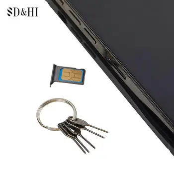 5pcs/Set טלפון נייד Pin של כרטיס ה Sim-מגש בעל הוצא פין מפתח כלי הסרה של כרטיס Pin של כרטיס ה-Sim הוצא פין מפתח כלים
