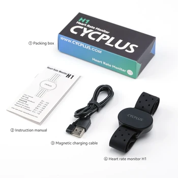 CYCPLUS H1 הסרט קצב הלב מטר Bluetooth 4.0 נמלה + צג עמיד למים אופניים אביזרים