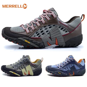 מקורי Merrell מ ' גברים קל אויר רשת לנשימה חיצוני ספורט טיולי הליכה נעלי זכר הרים קרוס קאנטרי טיפוס נעלי ספורט